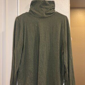 J. CREW Forest Green Turtleneck Sweater